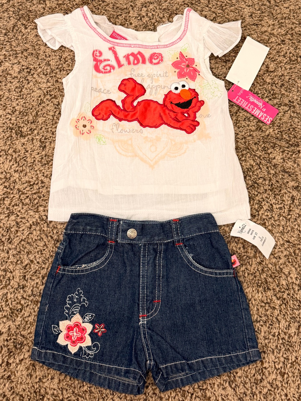 NWT Vintage Y2K 2006 Sesame Street Elmo Set